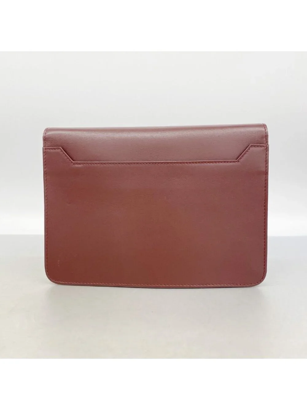 Cartier Clutch Must Leather Bordeaux Gold